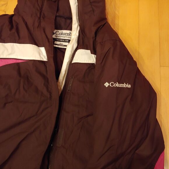 Womens M medium Columbia brown/pink winter jacket - Picture 4 of 5